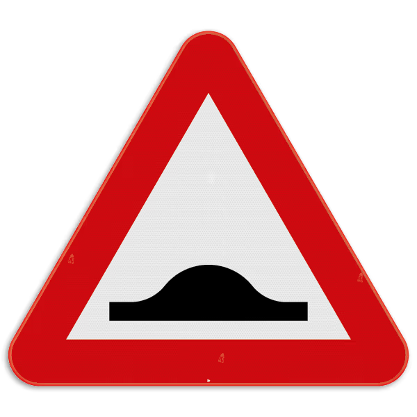 Gevaarsbord A14: verkeersdrempel