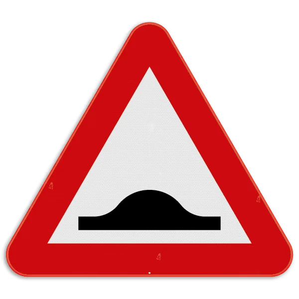 Gevaarsbord A14: verhoogde inrichting