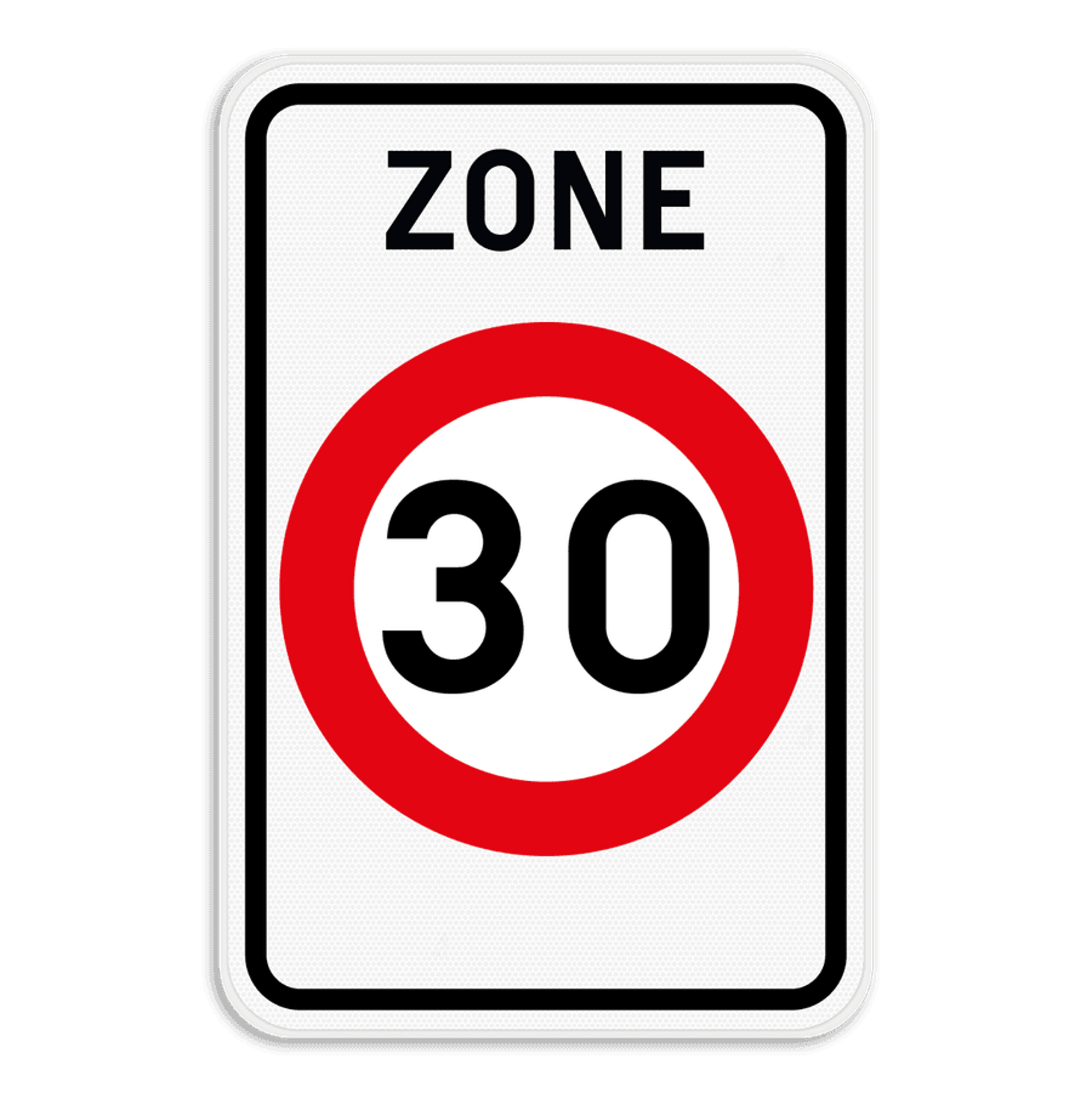 Bord F4a begin zone 30