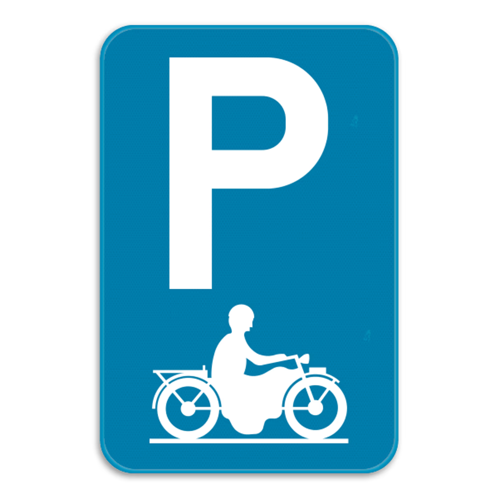 Bord E9i parkeren voor motorfietsen