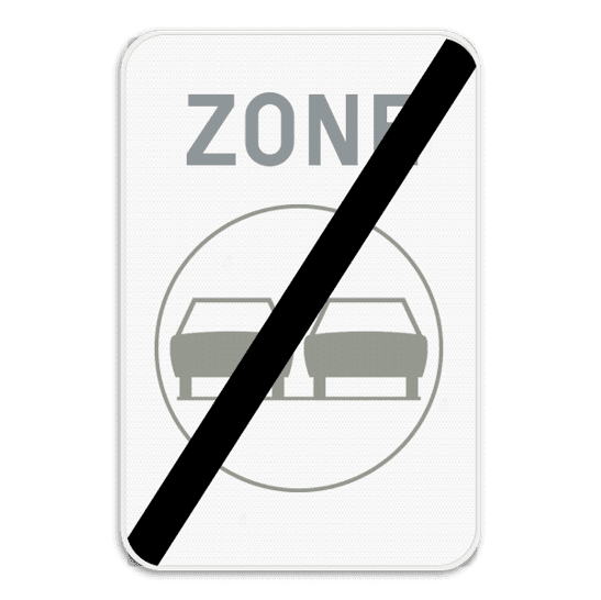 Zonebord einde ZC35